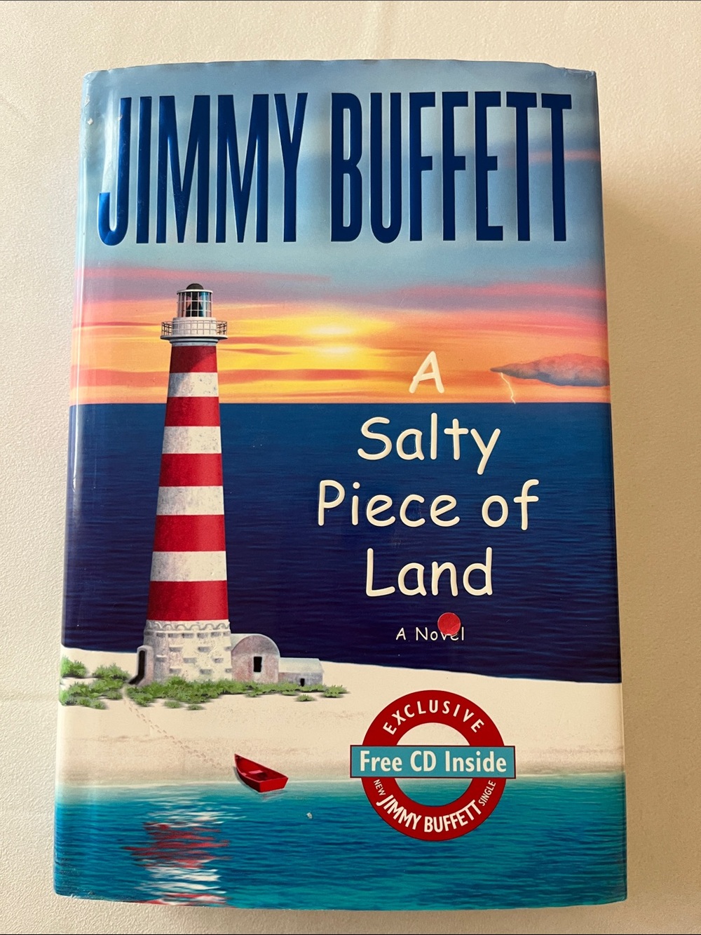Jimmy Buffett A Salty Piece of Land Hardcover Book 2004 Sealed Exclusive CD